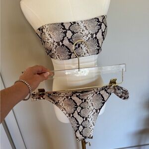 Nasty Gal Snakeskin Bikini